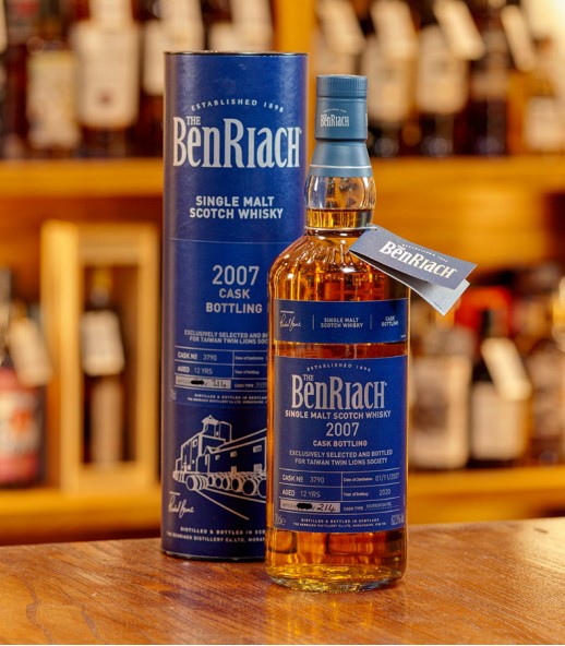 BenRiach 2007 12年 桶號#3790 Bourbon Barrel - 台灣限定版