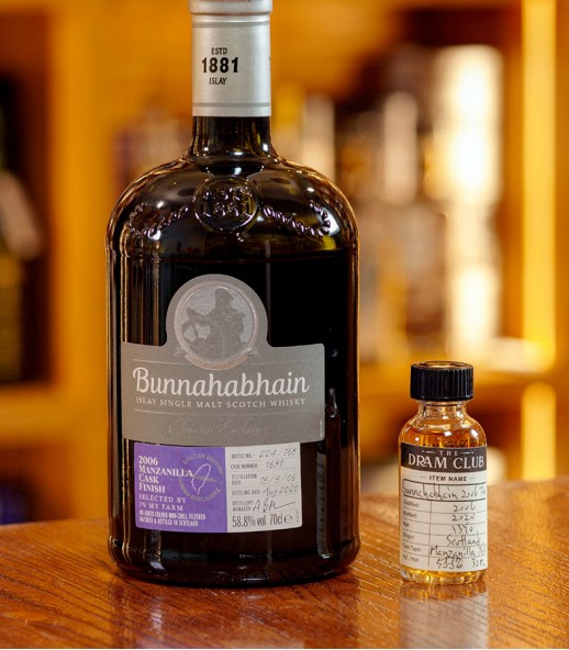The Dram Club - Bunnahabhain 2006 13年 單桶原酒 - Manzanilla Cask Finish 台灣限定 (30ML)