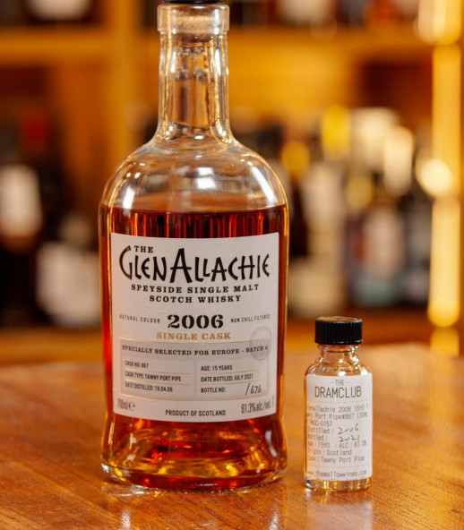 The Dram Club - Glenallachie 2006 15年 Tawny Port Pipe#867 (30ML)