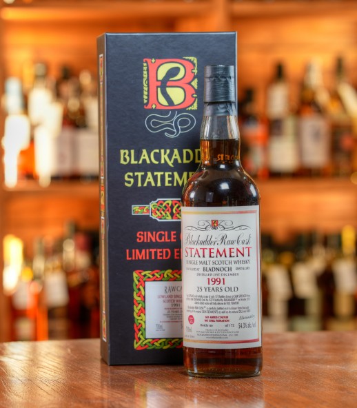 Blackadder Raw Cask Bladnoch 1991 25年 桶號#8274