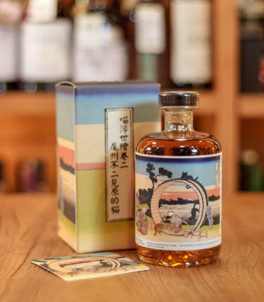 The WhiskyFind 喵浮世繪 第二卷【尾州不二見原我貓 調和威士忌】(缺少 Post Card)