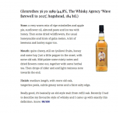 The Whisky Agency Glenrothes 1989 36年 Wave Farewell to 2025