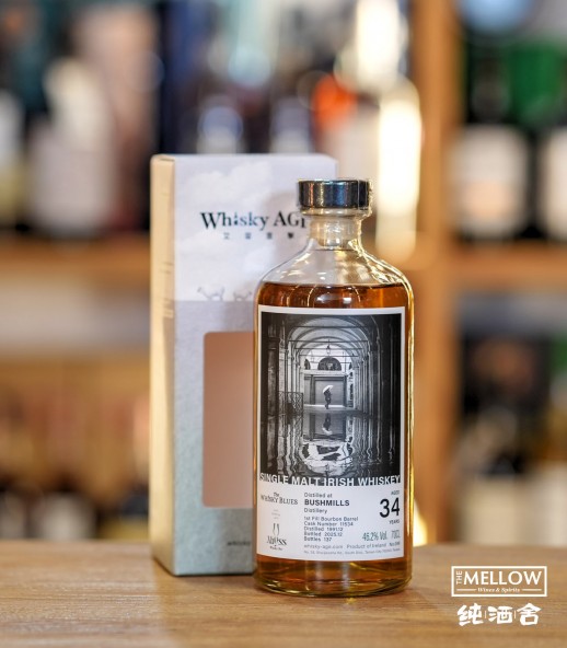 The Whisky Blues x Abyss Bushmills 1991 34年 桶號#11534