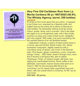 The Whisky Agency Cuban Rum 1967 58年 - Limburg 2025 威士忌節限定